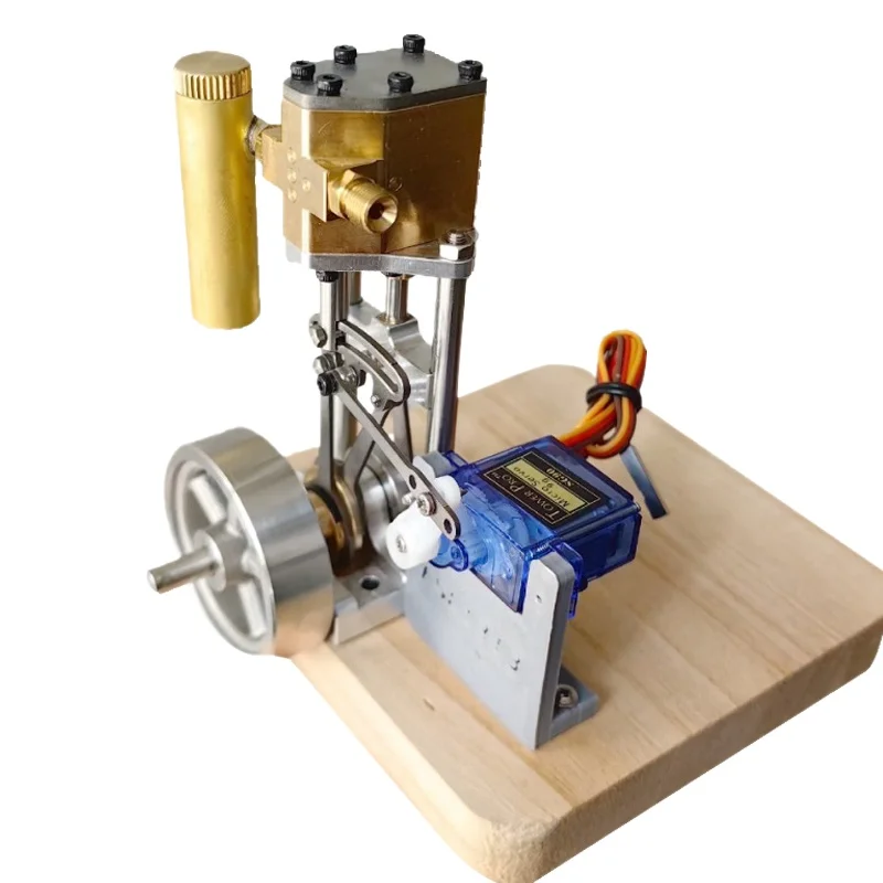 

Brass Single Cylinder Steam Engine Reciprocating Double Acting Kit Toys Are Suitable for Scientific Experiments and Ship Models