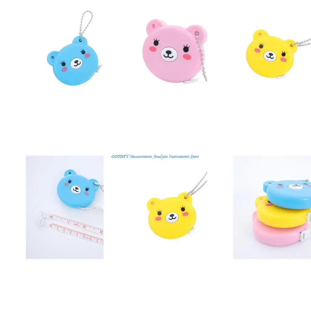 367D 1.5m Body Measuring Ruler Sewing Tailor Tape Measure Retractable Ruler Soft Tape