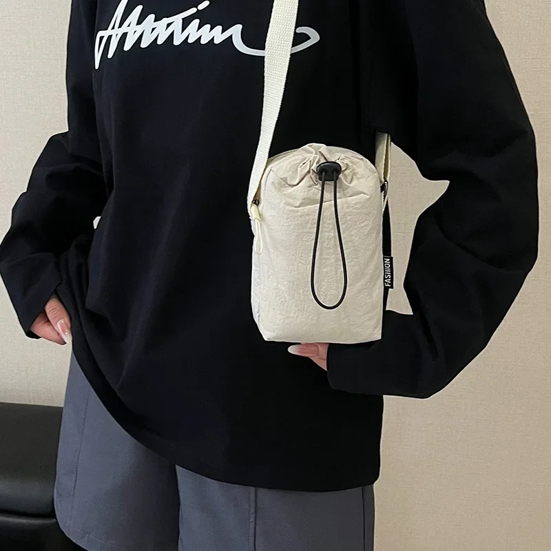 

2025 Women's Nylon Crossbody Bag - Trendy Phone Purse with Water Bottle Pocket, Casual Shoulder Bag