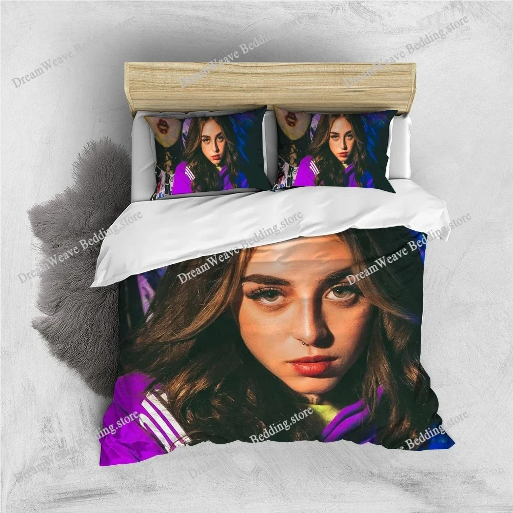 

Nicki Nicole Singer Duvet Cover Set Home Style Bedding Soft Laundry Cotton Bed Student Dormitory Gift