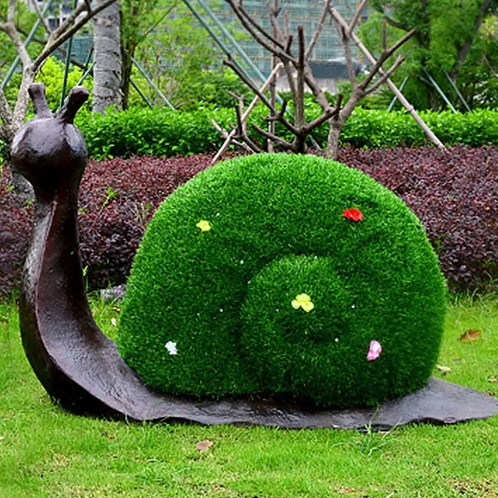 Escultura decorativa de zoológico y parque, estatua de caracol de resina de Animal de fibra de vidrio de tamaño real para decoración de patio de juegos al aire libre
