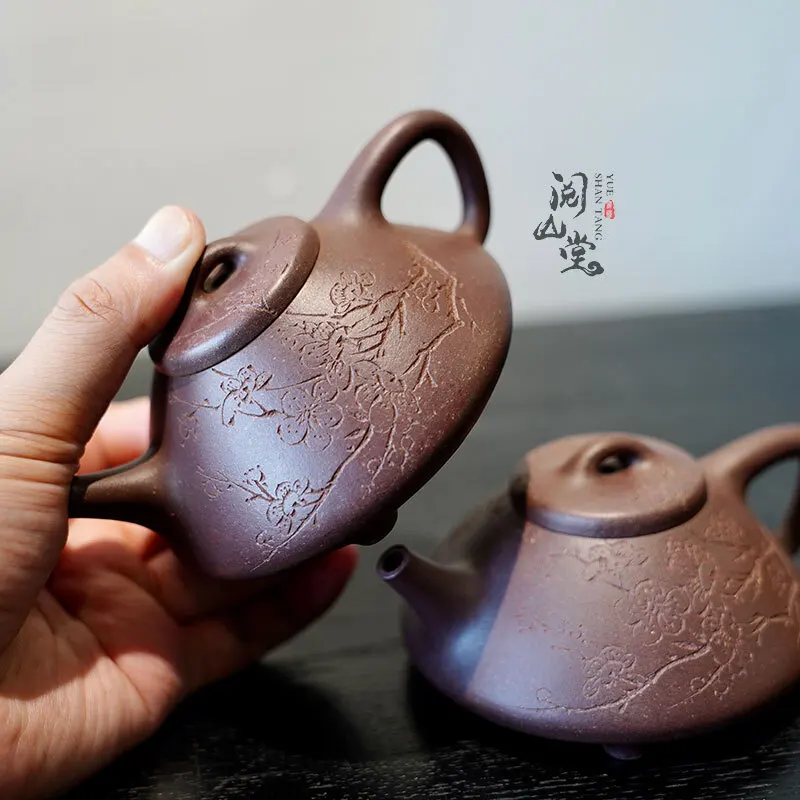 Yueshantang | Ziye Shipiao Lishu Blue Grey Mud Player Level Clay Purple Pot Master Handmade