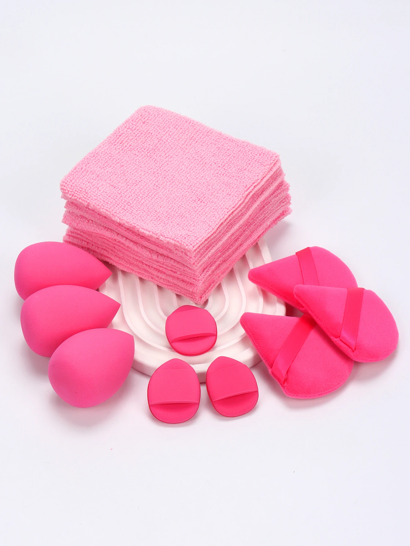 29ピースメイク落としパッド、水、ドライ、ウェットファンデーション付きの二重目的メイクスポンジ、すべての肌タイプに適しています