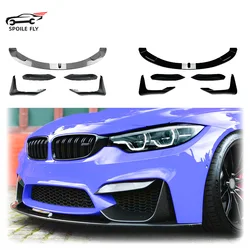 2013 To 2018 For BMW M3 M4 F80 F81 F82 F83 Car Front Bumper Lip Spoiler Splitter Bumper Canard Lip Splitter Body Kit By ABS