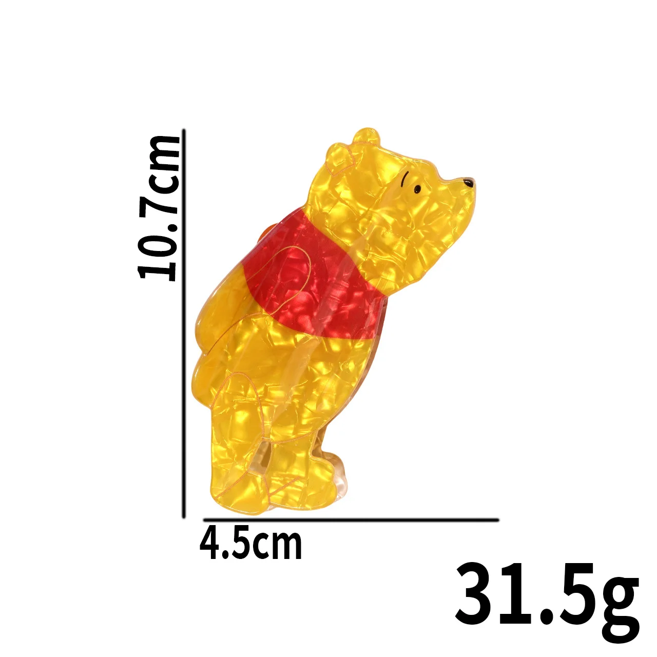 Милый коготь для волос Винни-Пуха Диснея, многофункциональный аксессуар для волос, коготь для волос