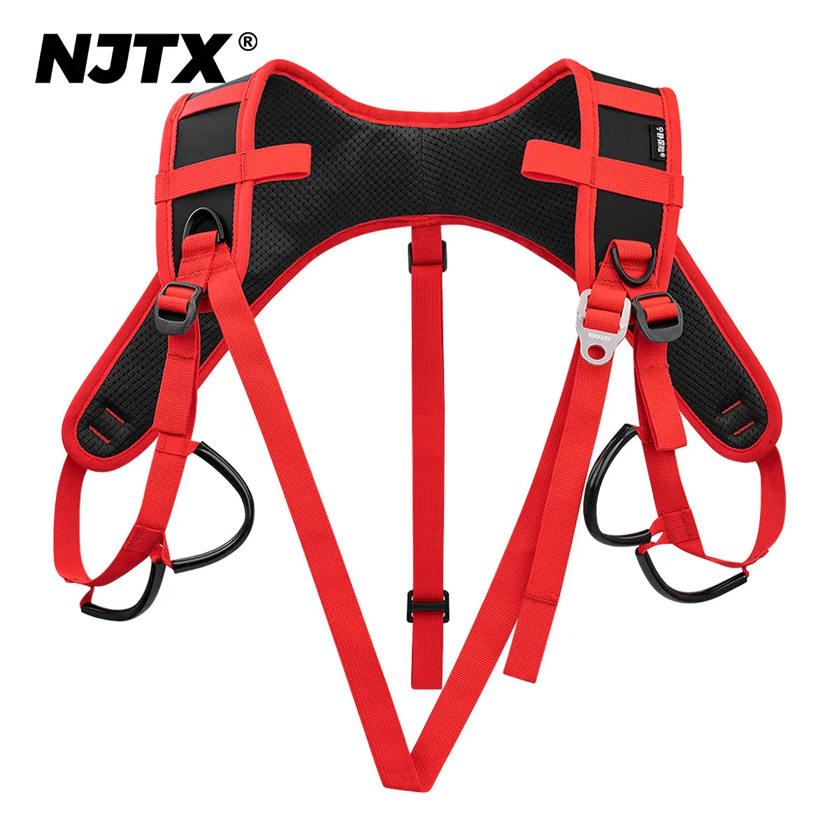 NJTX Adventure Green Ice Shoulder Strap Aerial Work SRT Pad Chest Strap Rock Climbing Caving Red Ice Vest Shoulder Strap