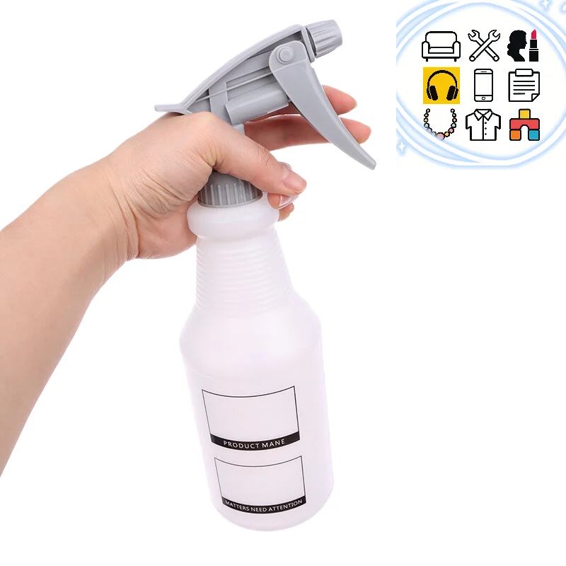 600ML Empty Container Portable Acid And Alkali Resistant Nozzle Spray Bottle Refillable Atomizer Gardening Supplies