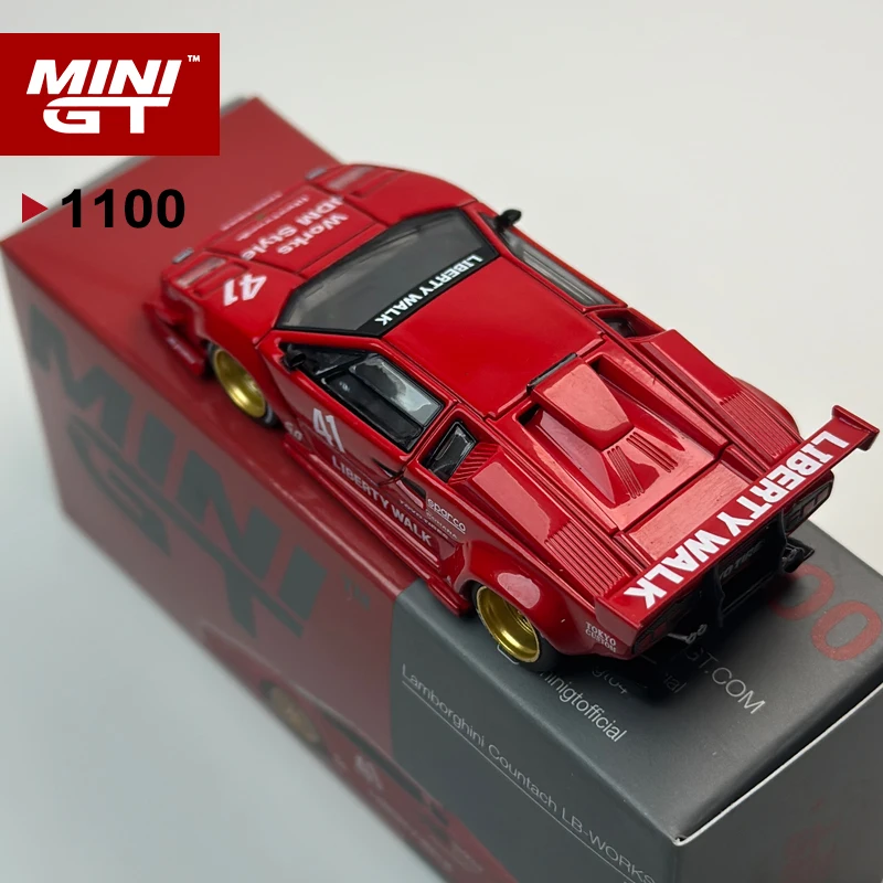 MINIGT 1:64 ランボルギーニ カウンタック LB-WORKS レッド MGT 合金車