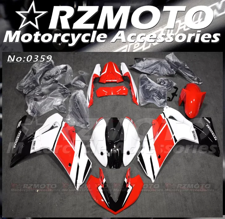 4Gifts New ABS Motorcycle Fairings Kit Fit For YAMAHA R3 R25 2015 2016 2017 2018 15 16 17 18 Bodywork Set Custom Red White
