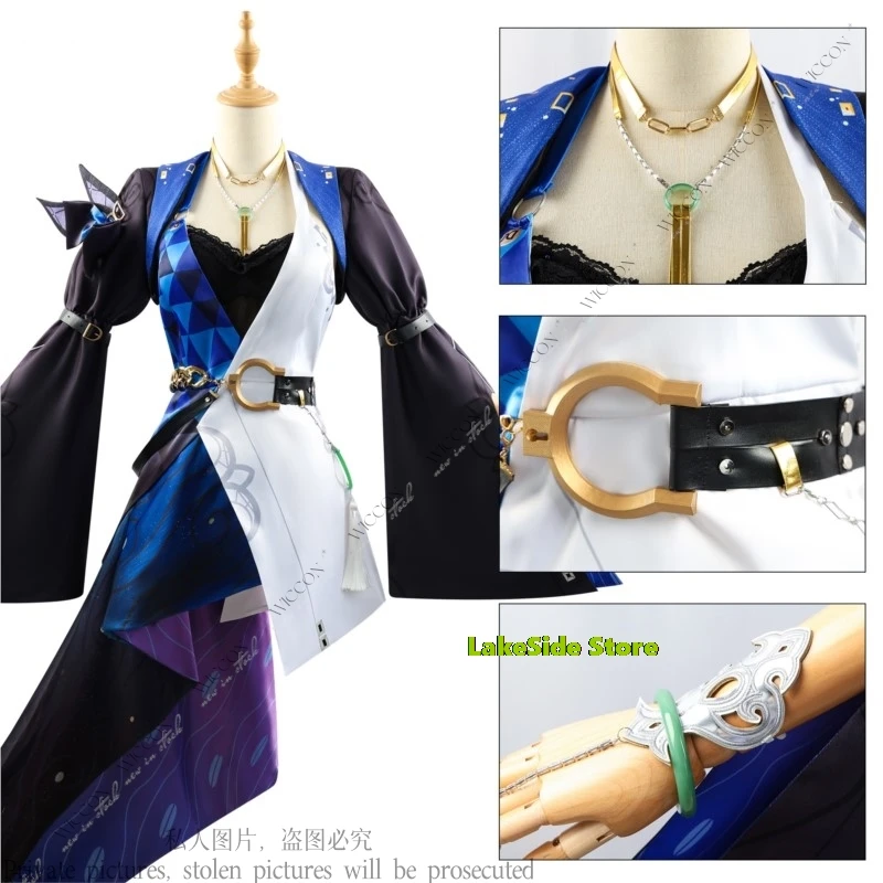 Jade Anime Game Honkai: Star Rail Cosplay Costume Wig Interastral Peace Corporation Oneesan Role Play Comic-Con Character