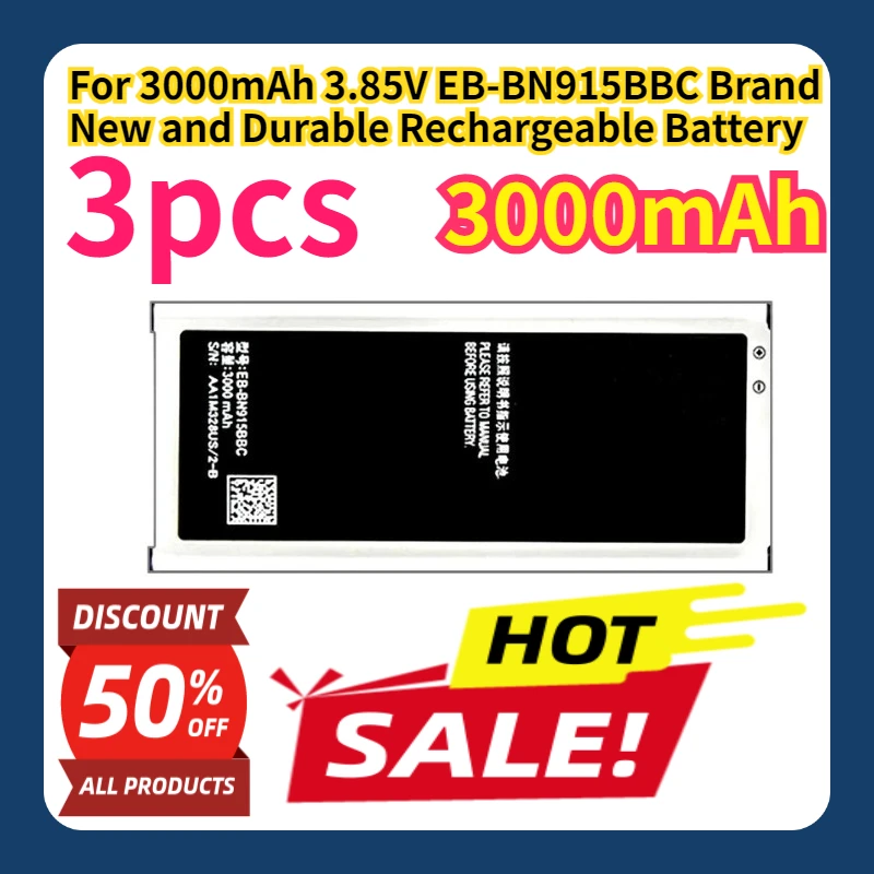 

For 3000mAh 3.85V EB-BN915BBC Brand New and Durable Rechargeable Battery