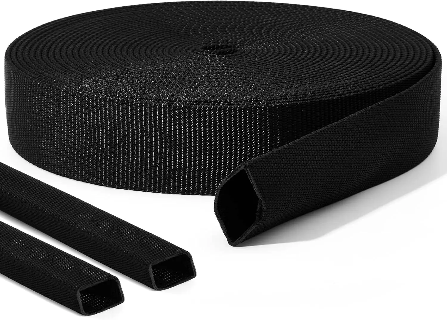 26 ft Nylon Hydraulic Hose Protector Sleeve Tig Torch Cable Cover Black Protective Cover Hose Sheath Hydraulic Wrap(1 Inch Id)