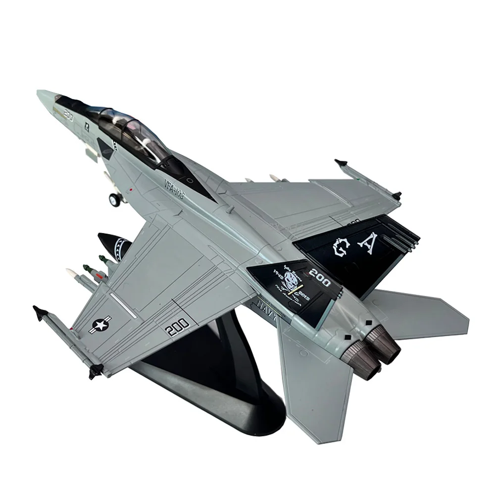 1/72 US Army F/A-18F F-18 Super Hornet F18 Shipborne Fighter selesai Diecast logam pesawat militer Model koleksi mainan atau hadiah