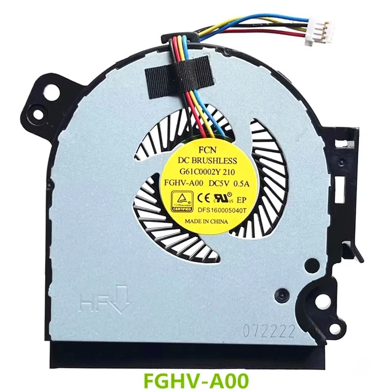 New Original Laptop Cooling Fan For TOSHIBA Tecra A50-C SATELLITE PRO A50-C R50-C R50-EC A50-E B65 L50-D Fan FGHV DFS160005040T