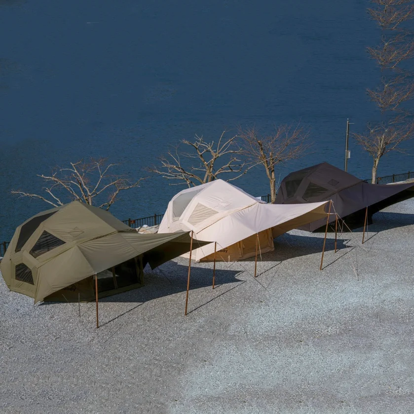 

Hot sale! 4 Adult Person Sleeping Inflatable Air Outdoor Camping Family Tent With Canopy- Limited time discount