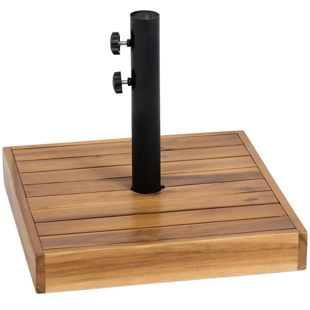 

Square Patio Umbrella Base, 42 Lbs. Concrete Heavy Duty Umbrella Base with Holder for 1.25"/1.5" Poles , Customized