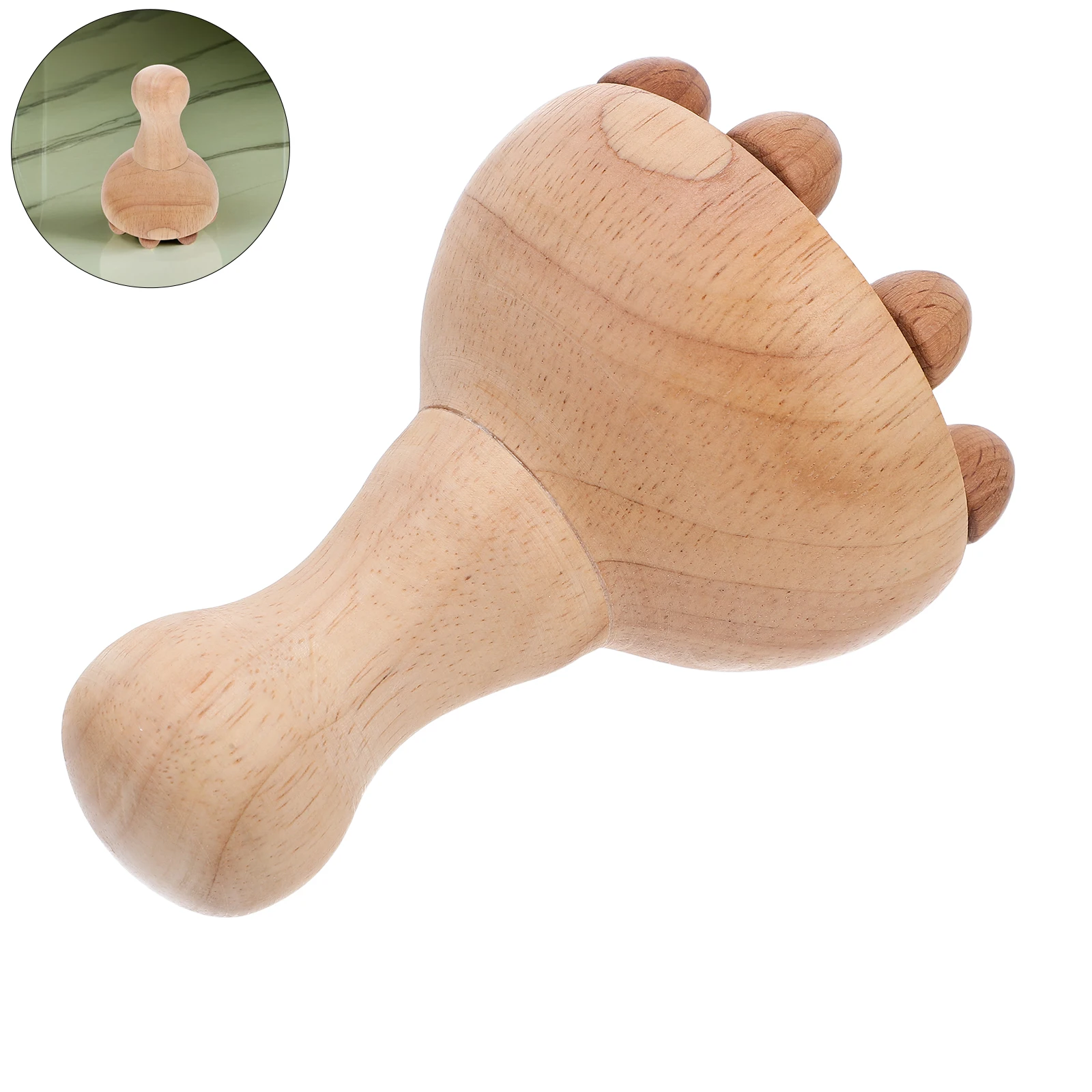 

Natural Wood Massage Roller Stick Ergonomic Body Tool Acupoint Stimulating Meridian Therapy Portable Manual Scalp Muscle Relief