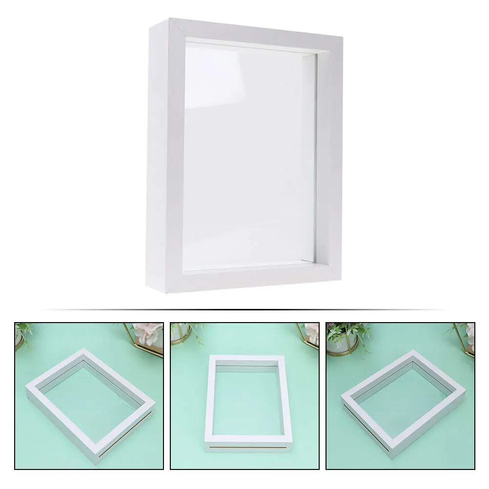 

2PCS Glass Plant Specimen Frame Wood Base Butterflies Display Box Flower Pressing Stand Decorative Living Room Wall