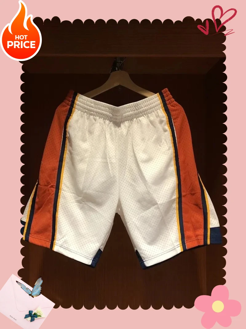 

2025 New Summer Basketball Golden State Warriors White M & N Swingman Shorts