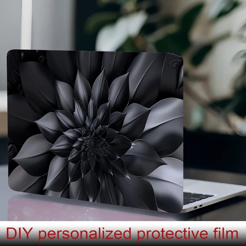 

2 laptop stickers Geometric Faceted Neon Pattern Protective film, DIY scratch resistant sticker