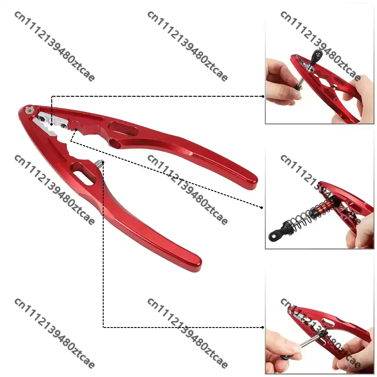 RC Model Car Drone CNC Aluminum Alloy Shock Absorber Ball Head Pliers Multifunctional Disassembly Maintenance Tool