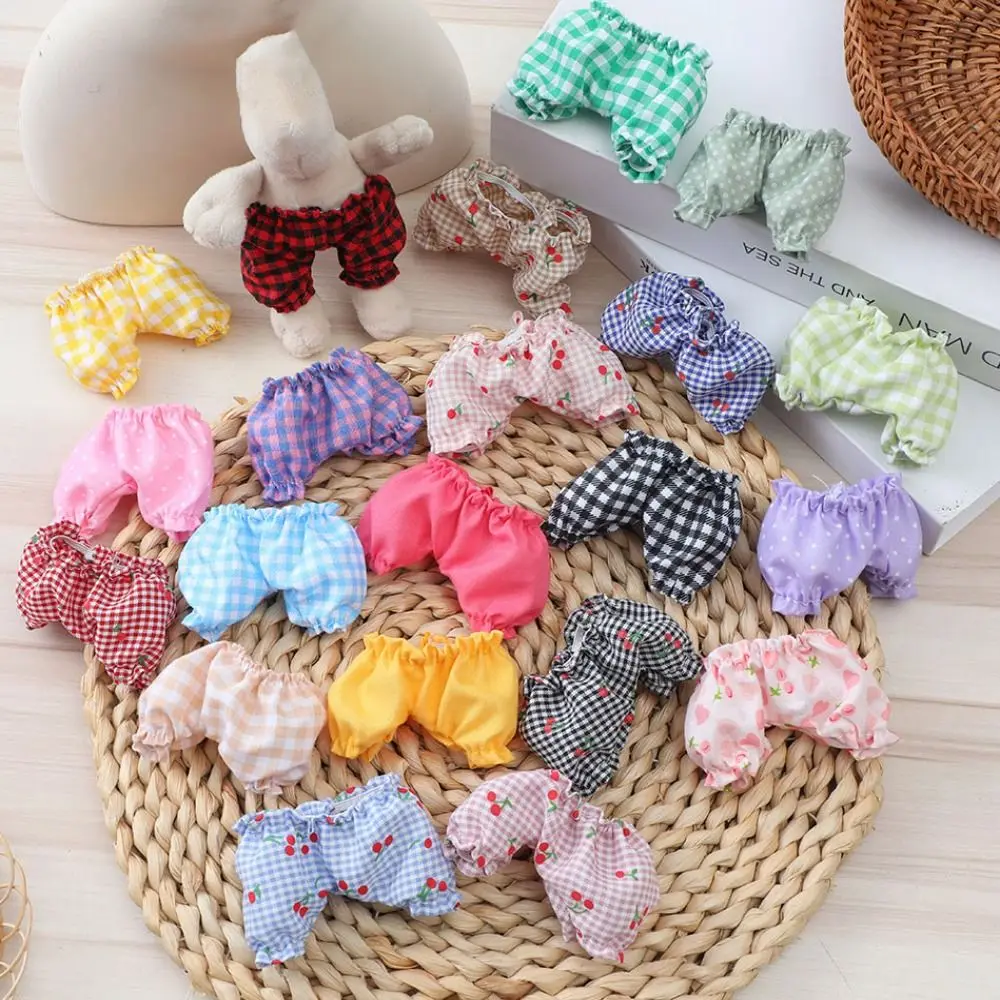 10cm Cotton Doll Fashion Lantern Pants Shorts Cotton Doll Suit Casual Wear Pants Trousers Clothes DIY Doll Accessories Kids Toys