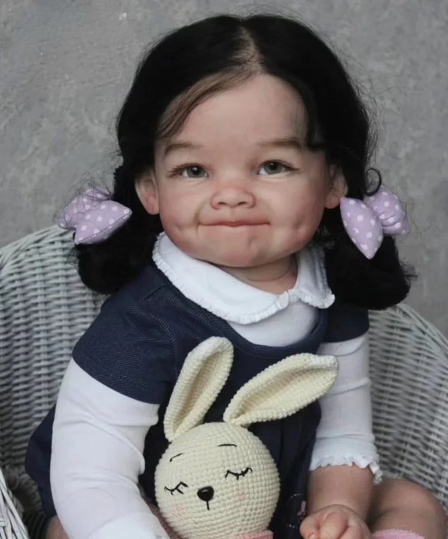 

St.Store Customized Limited Supply 28inch Reborn Baby Doll Raya Korean Hair Style Already Finished Doll Christmas Gift