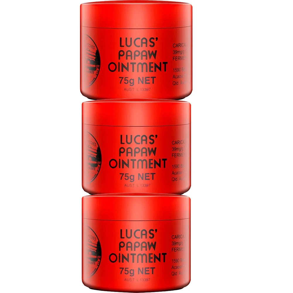 AU Lucas Papaw Ointment Rash Cream Lip Balm Wound Skin Care Papaya Skin Repair Papaw Cream Lucas Oil 75g