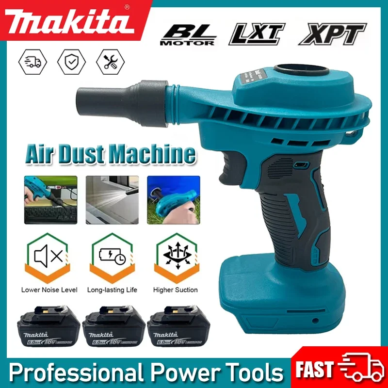 

Эффективный аккумуляторный пылесос Makita 2-в-1: беспроводной очиститель воздуха и пыли, насос для накачивания, инструмент для чистки компьютеров, работает от аккумулятора 18В