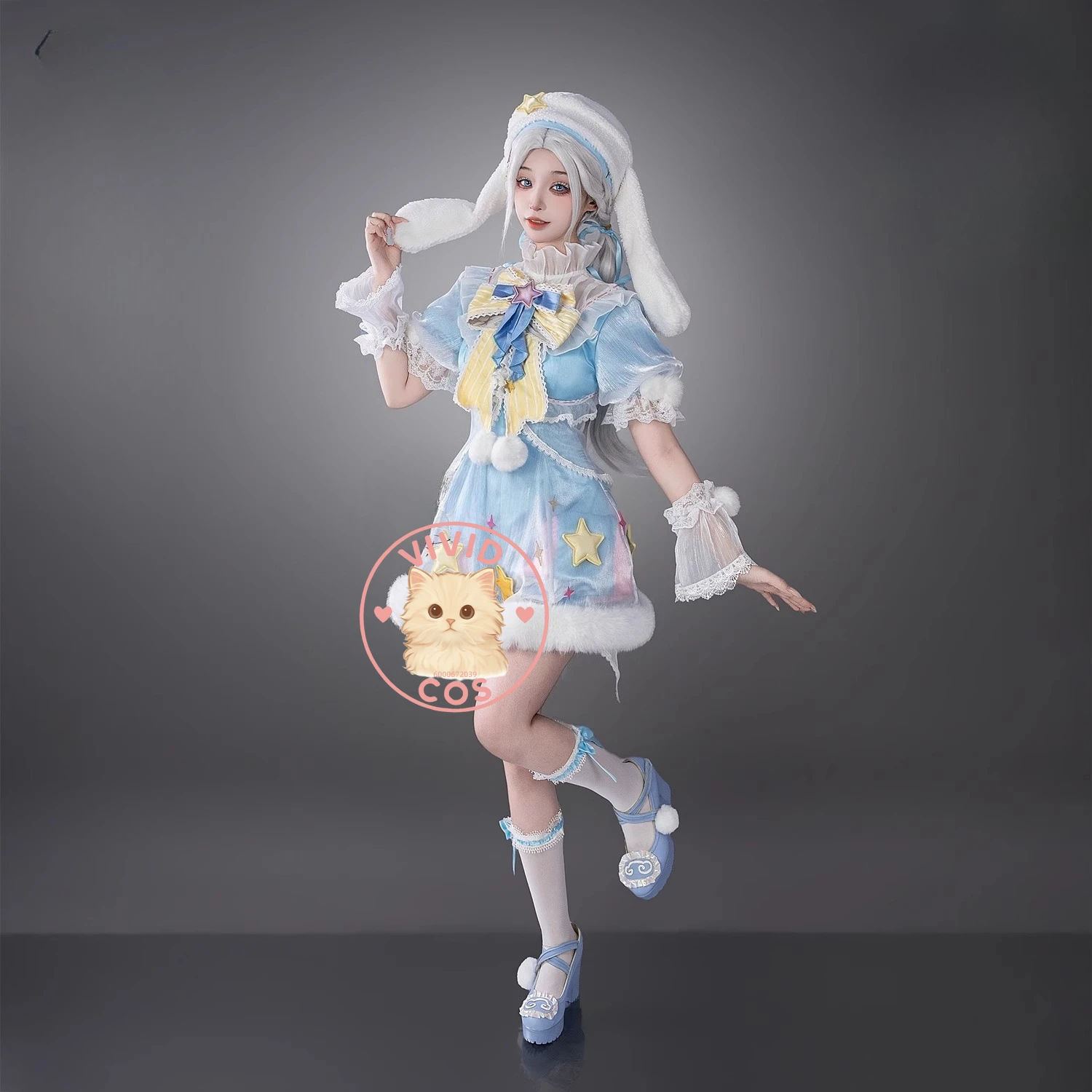 Game Naraka：Bladepoint Cute Anime Tsuchimikado Kuro Cosplay Costume Cilla and Yin Ziping Fashion Lolita Dress for Women ComicCon
