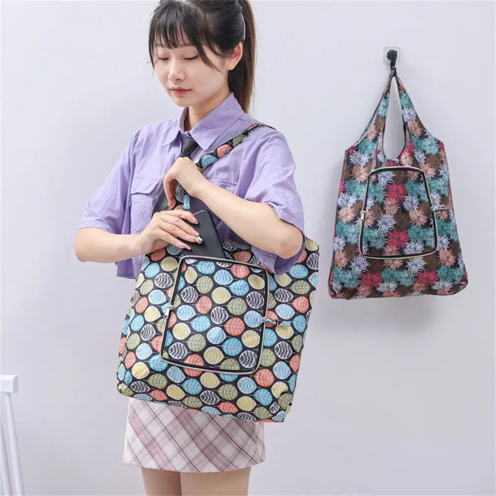 Tote Shoulder Shopping Pouch Grocery Package Washable Large Handbags Reusable Eco Bags Foldable Shopping Bag