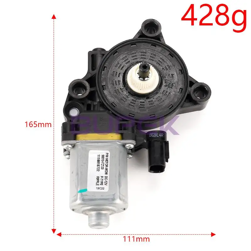 BUPEK Front Right Passenger Side Power Window Motor for 2016-2020 Hyundai IX35 Replacement Electric Glass Regulator 82460S6000 3