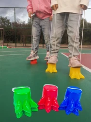 Stilts çocuk duyusal eğitim ekipmanları denge eğitimi adım spor oyuncakları açık bahçe çocuklar oyunları