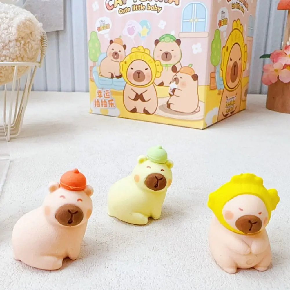 Cute Capybara Pencil Eraser Cartoon Birthday Gift Blind Bag Rubber Stationery Kids