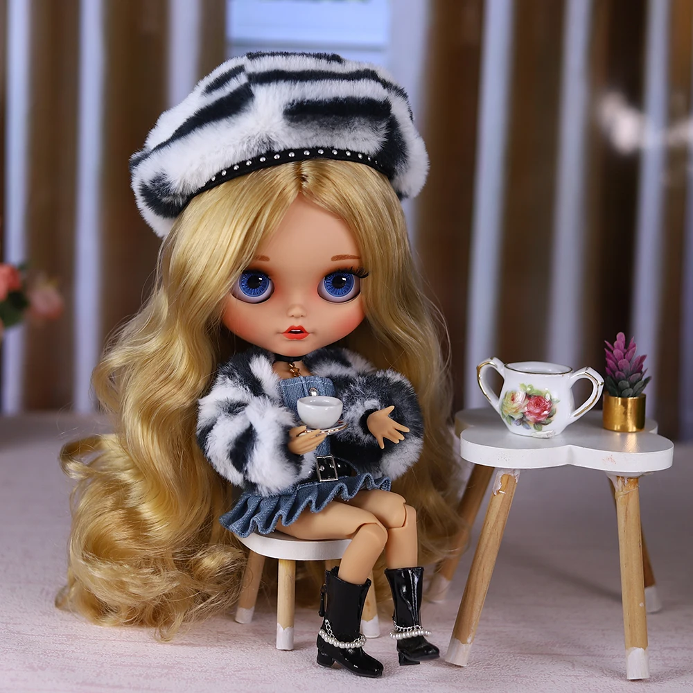 

ICY DBS Blyth Doll 1/6 30cm Open Mouth, Various Skin Colors, Various Styles, Nude Doll or Full Set Doll Suitable for Gift Giving