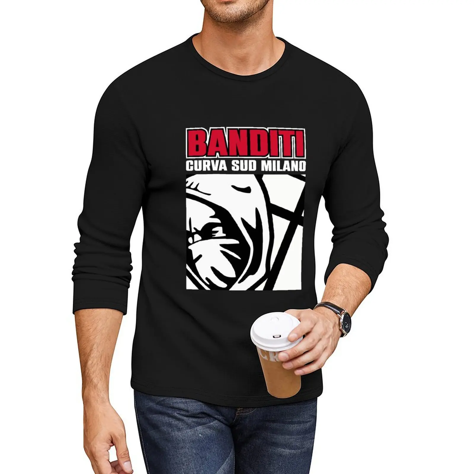 South Curva Milano Long T-Shirt funny t shirts custom t shirt plain black t shirts men