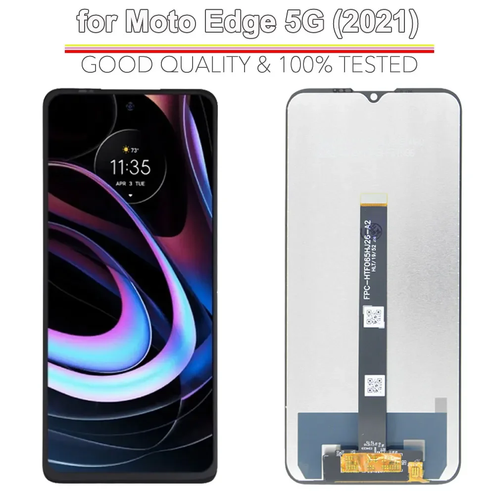 New LCD For Motorola Moto Edge 5G 2021 LCD Display Touch Screen Digitizer Assembly Replacement for Moto Edge 5G 2021 XT2141