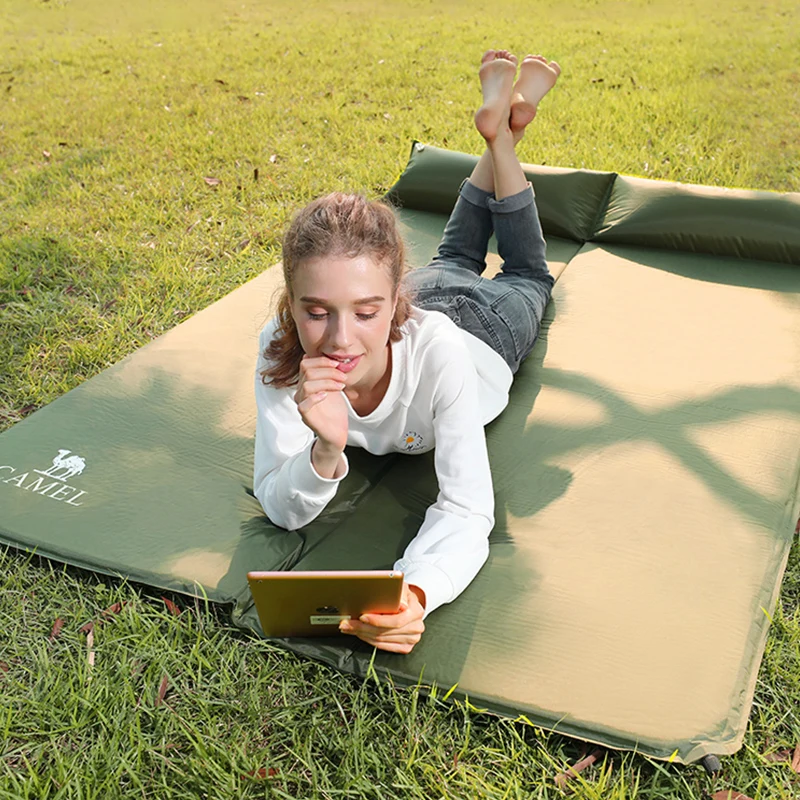 GOLDEN CAMEL Air Mattress Self-inflating Mattress Camping Mattress Camping Mat Inflatable Tent Double Sleeping Pad Moistureproof