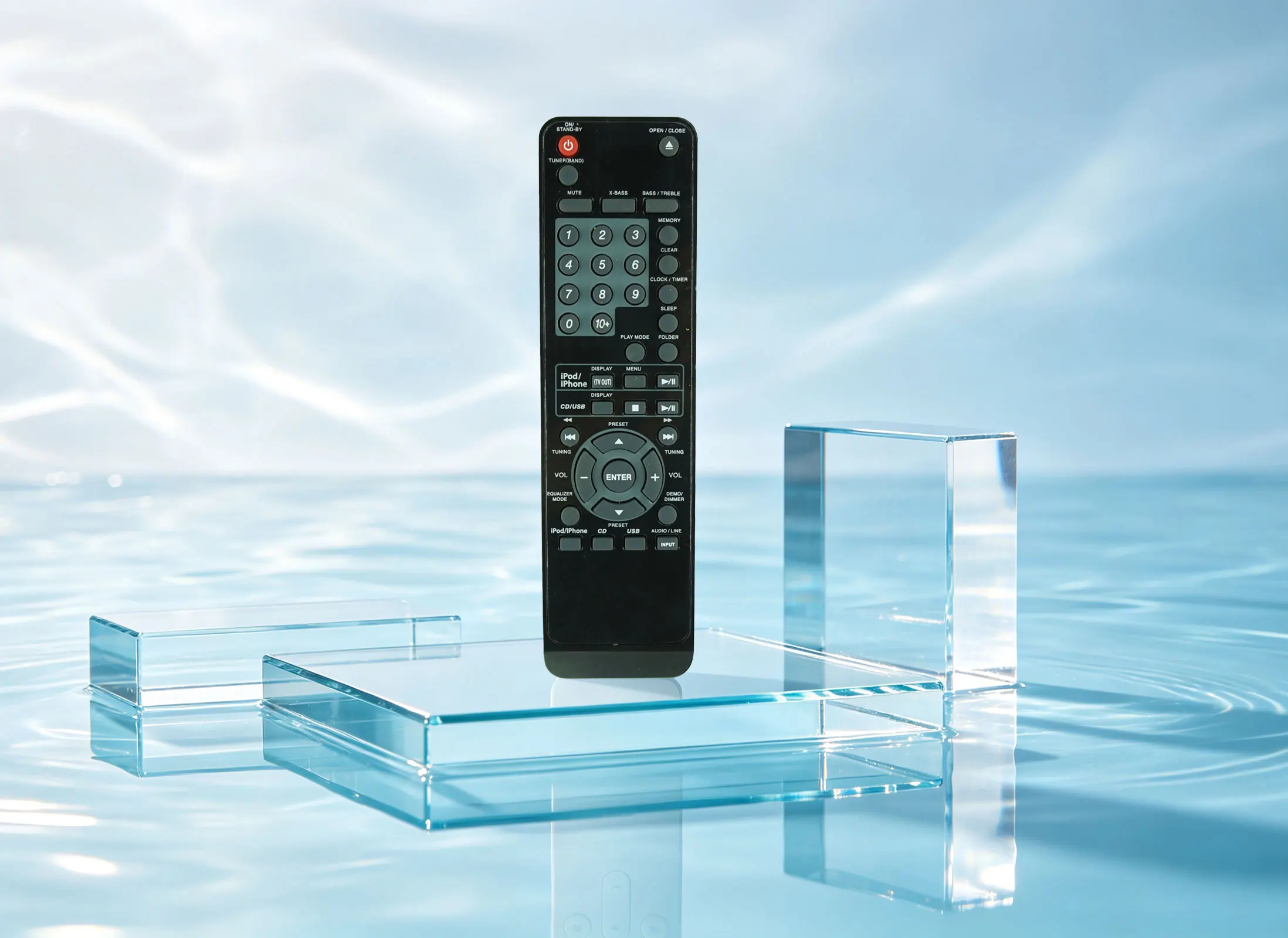 Used Remote Control For Sharp RRMCGA232AWSA RRMCGA244AWSA XL-HF200P XL-HF200PH XL-HF200PHBK Hi-Fi Micro Stereo Component System