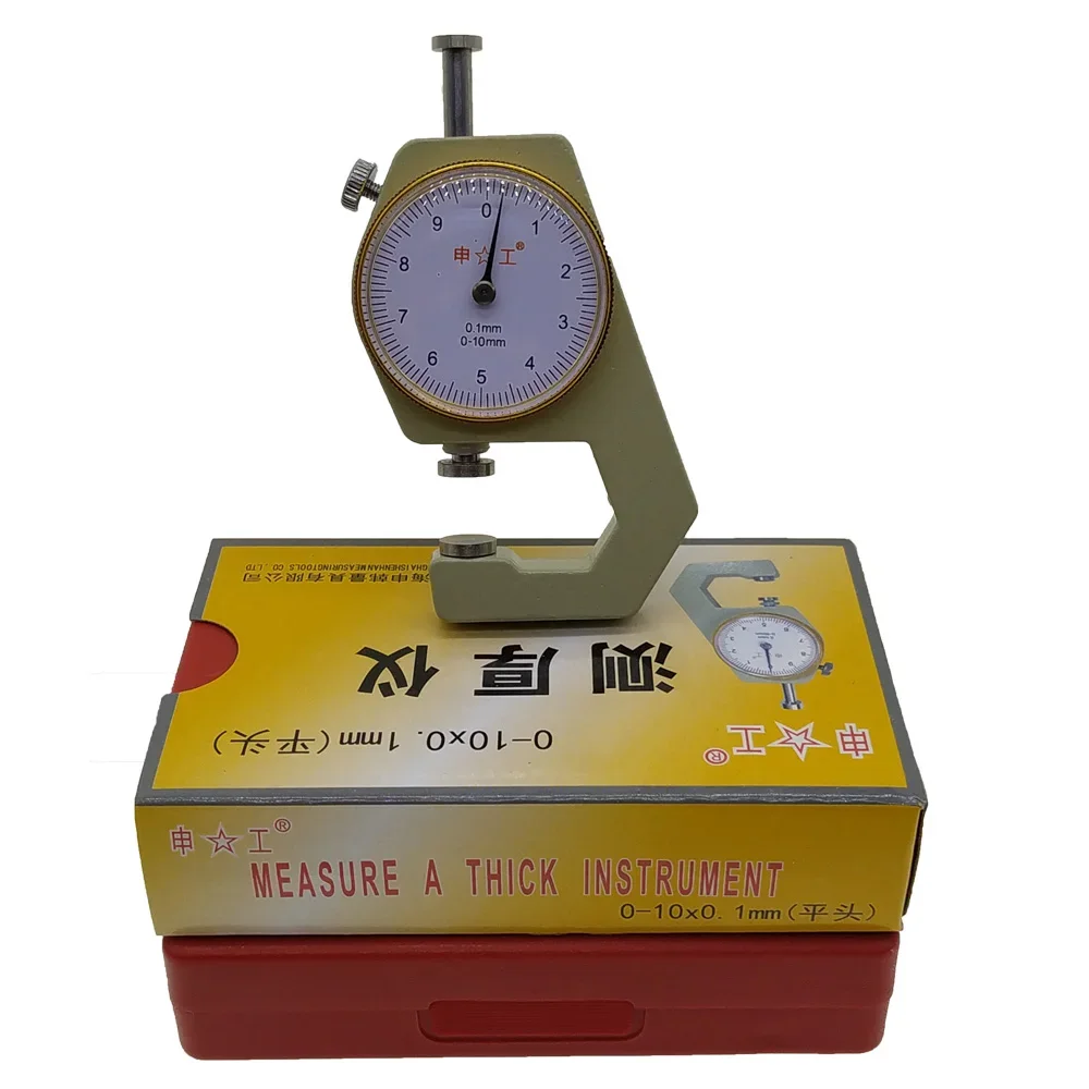 

TAOPU Dial Thickness Gauge 0-10 0-20mm Thickness Meter Tester for Leather Paper Width Measuring Instrument Tools Gage