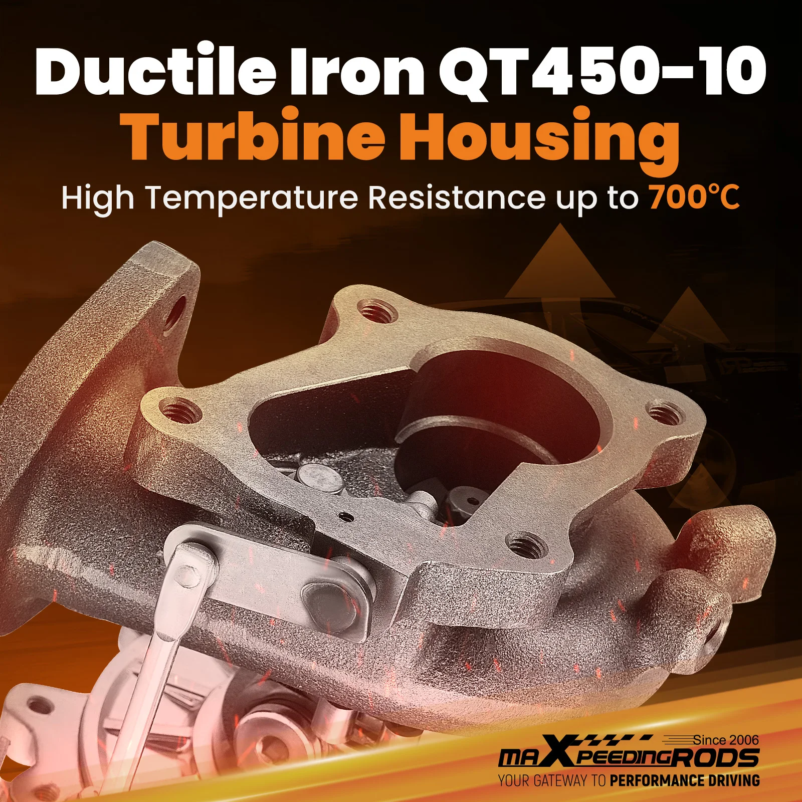 شاحن توربيني لتويوتا لاند كروزر هايلكس إنوفا 2.5L 2KD ديزل 2001- 17201-30080 1720130080 #2