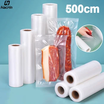 진공 포장 백 롤 식품 진공 백 롤 진공 포장 백 롤 진공 보관 백 500cm/롤 진공 플라티스 백 롤