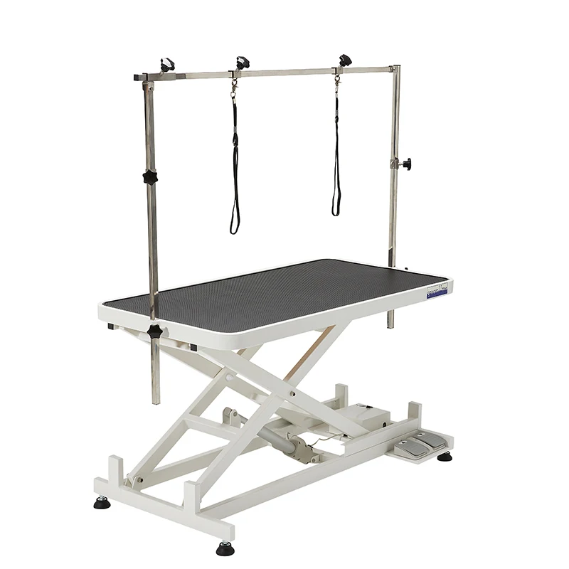 

Pet shop ultra-low hydraulic electric lifting large pet beauty table beauty table