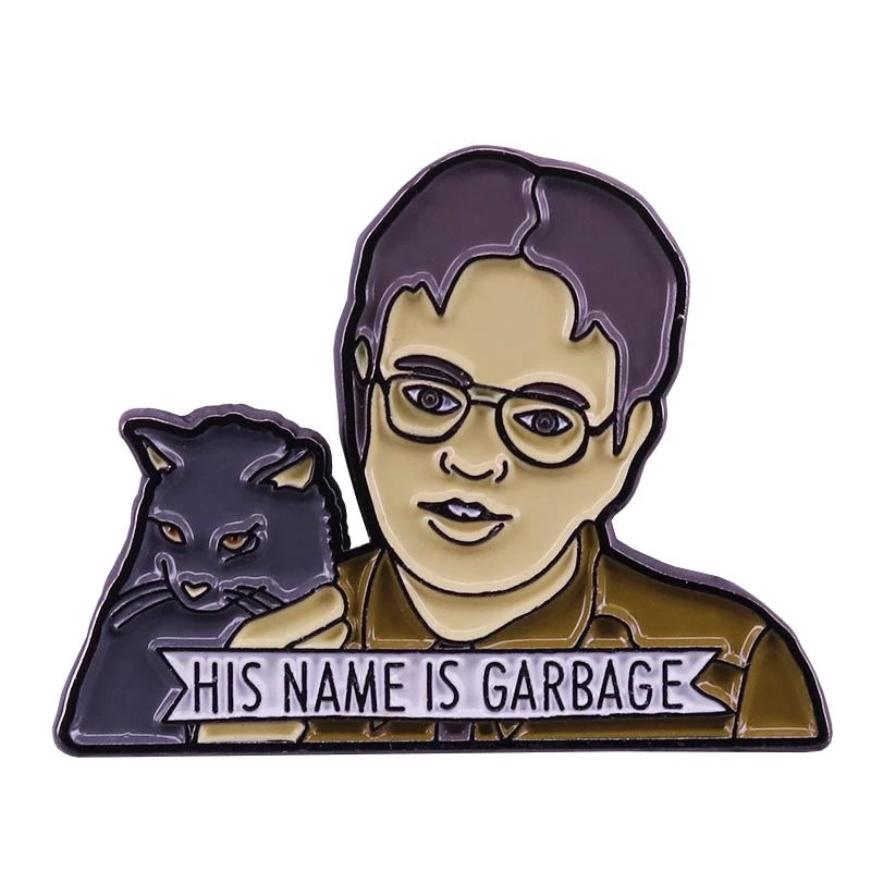 The Office Dwigt Schrute Enamel Pin Farms Beets kiss keep it simple stupid Brooch Enamel Pin