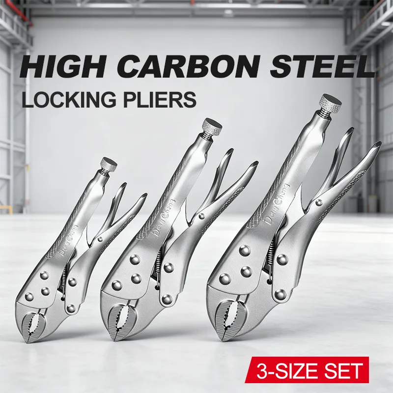 

Heavy Duty Locking Pliers with Adjustable Metal Face Clamp for Woodworking and Welding Repairs - Multifunctional Pressure Pliers