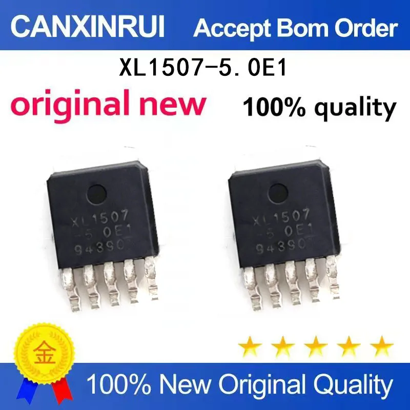(5-100 Pieces) New XL1507-5.0E1 TO252-5 step-down DC power converter chip IC