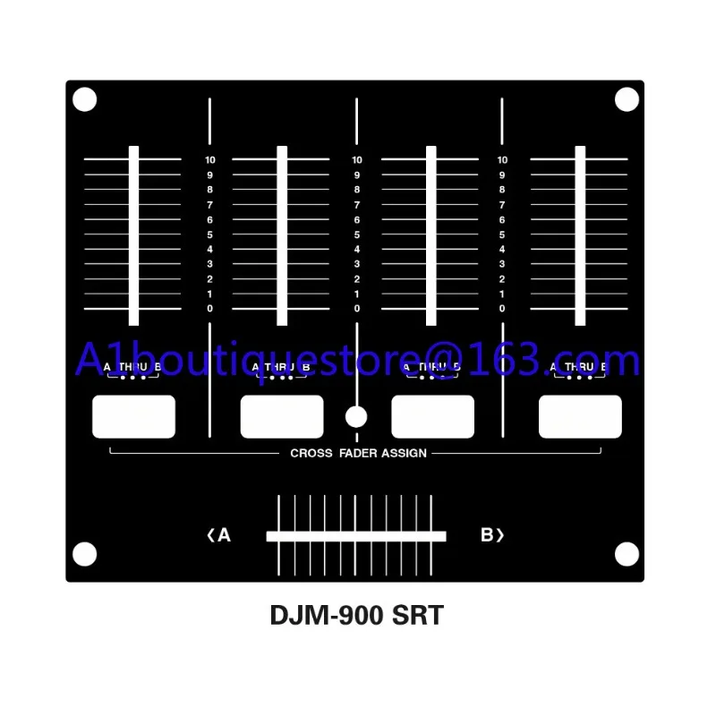 Pioneer Mixer DJM-900 NEXUS SRT NXS2 Skin Pusher Panel Protective Film (PVC film, non-iron plate)