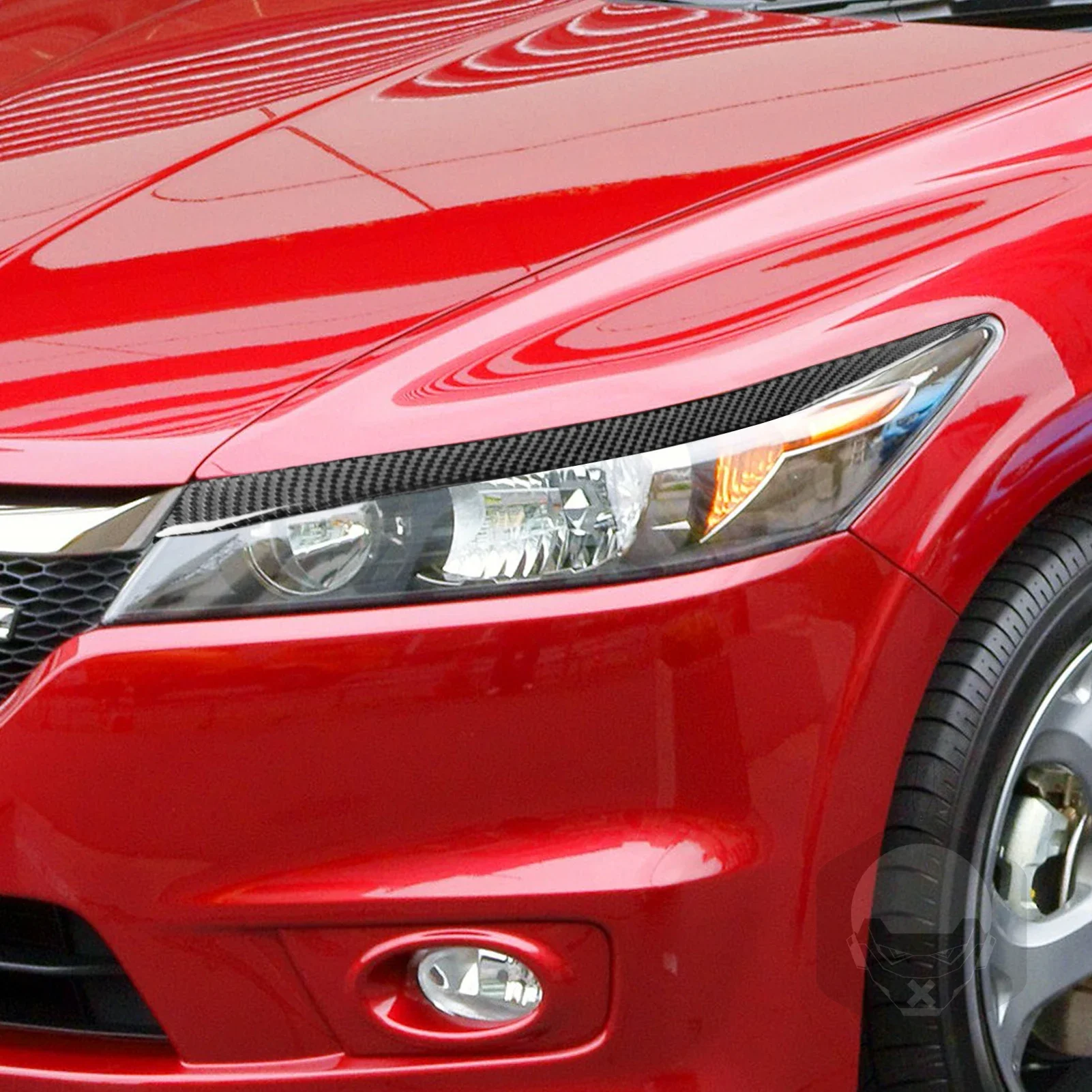 

GEFENSI автомобильные фары, наклейки для бровей и век, накладка для Honda Stream 2006 2007 2008, настоящее углеродное волокно