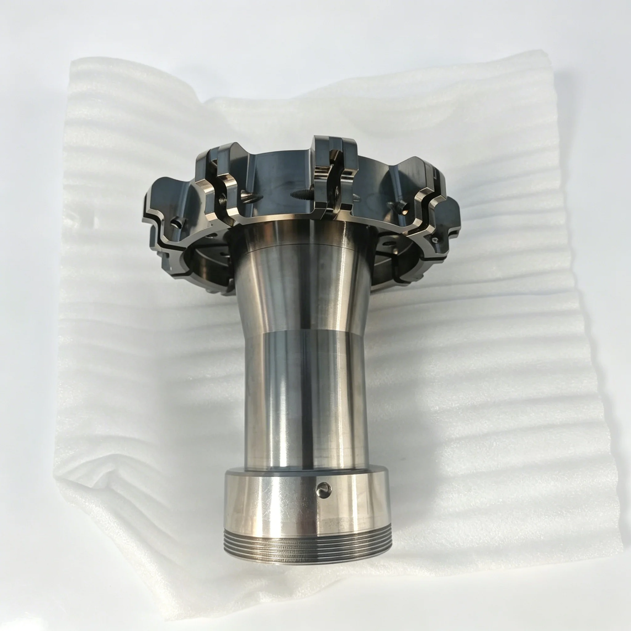 

Custom CNC Turned & Milled Alloy Steel Spindle Head for Heavy-Duty Equipment 5-axis Milling Automation Machinery Spare Parts