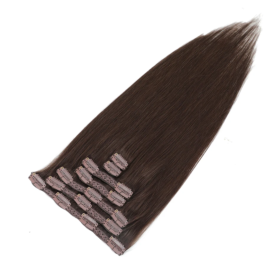 SOVO-grampo em extensões do cabelo, cabelo humano de Remy, louro de Ombre, 120g, 7 partes, peruano